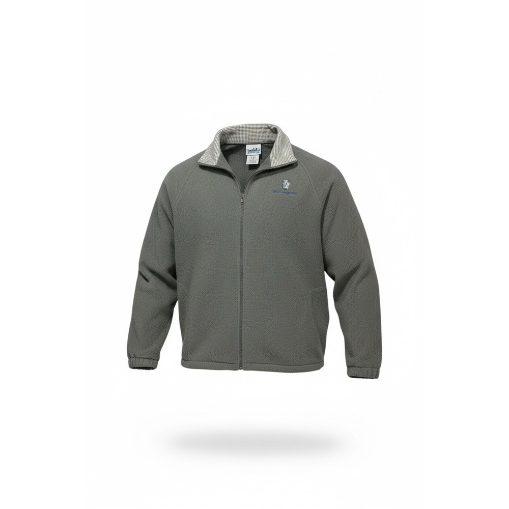 NORTHERN REFLECTIONS Mens‎ XL Gray Full Zip Fleece Jacket Embroidered Golf Bag